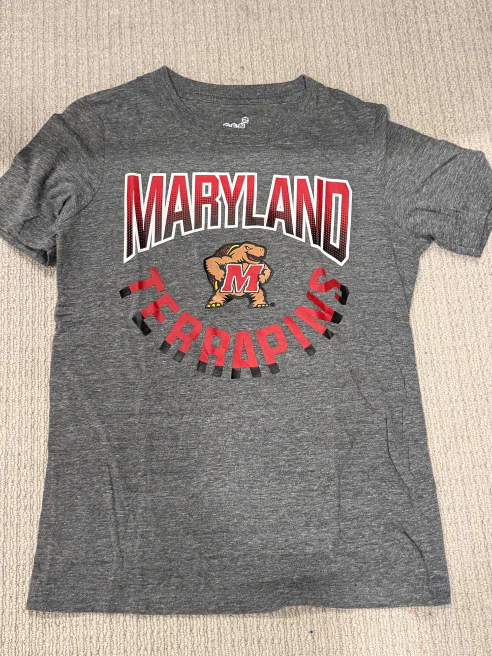Maryland Terrapins Kids Gray Short-Sleeve Tee